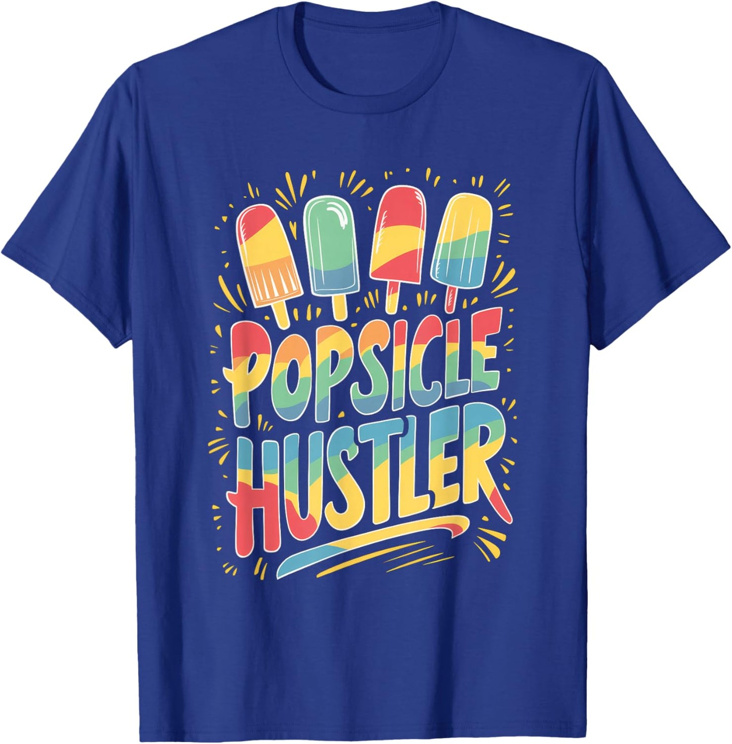 Hustler - Popsicle Print Shirt T-Shirt - T-Shirt | Royal