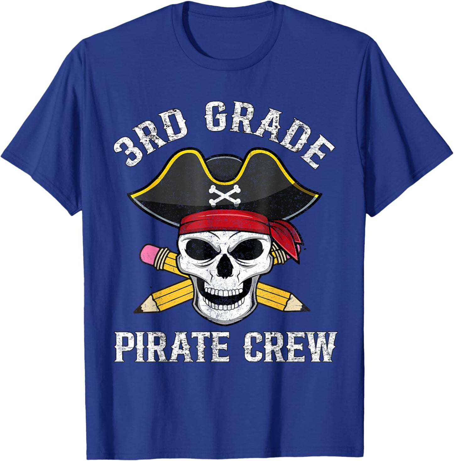 3rd Grade Teachers First Day School Pirate Back to School T-Shirt - T-Shirt | Royal