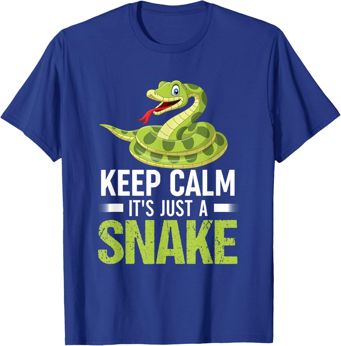 Snake Lover Shirt Keep Calm It's Just A Snake T-Shirt - T-Shirt | Royal