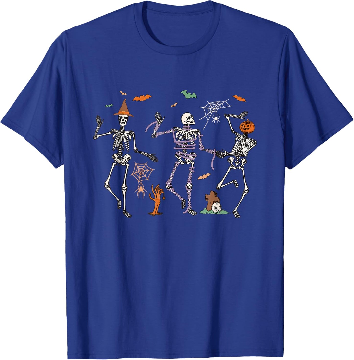 Dancing Skeletons Dance Challenge Halloween T-Shirt - T-Shirt | Royal