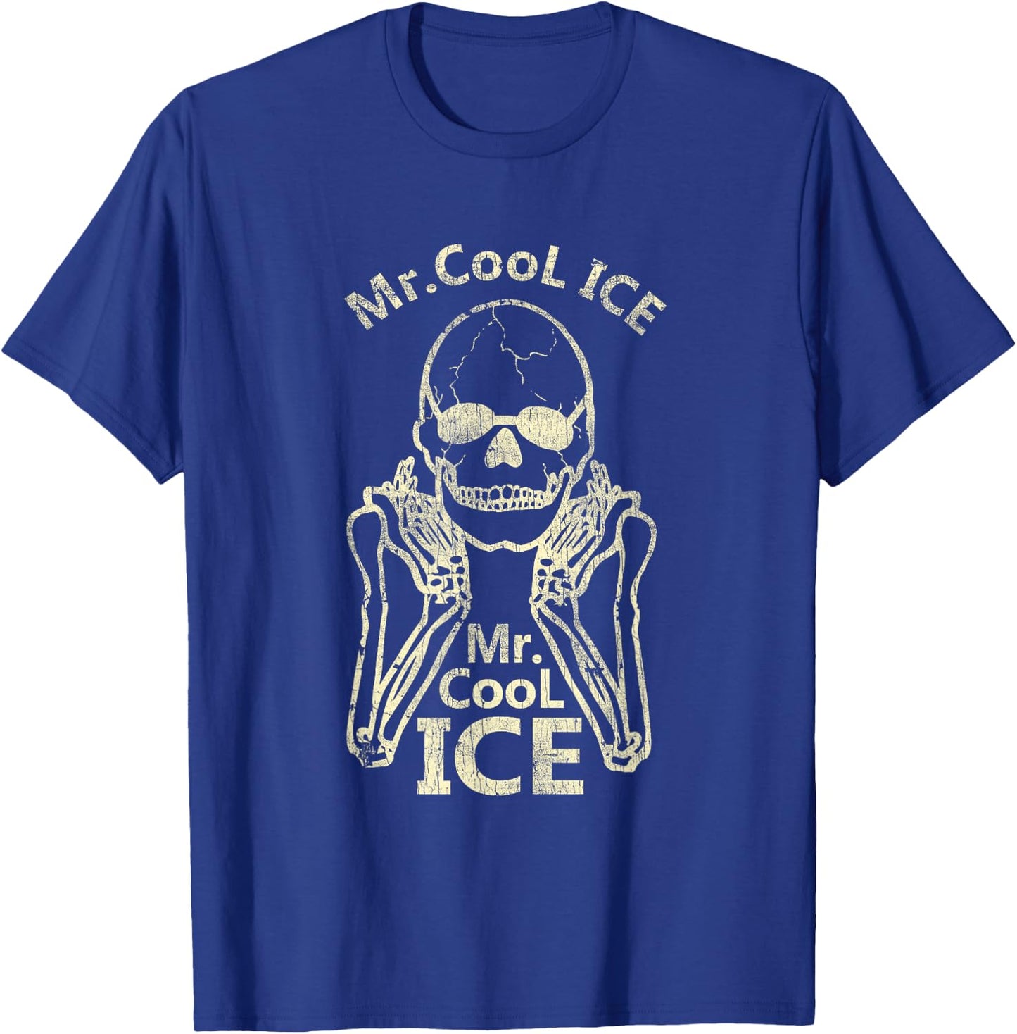 Mr Cool Ice Funny Skeleton Cool Ice T-Shirt - T-Shirt | Royal