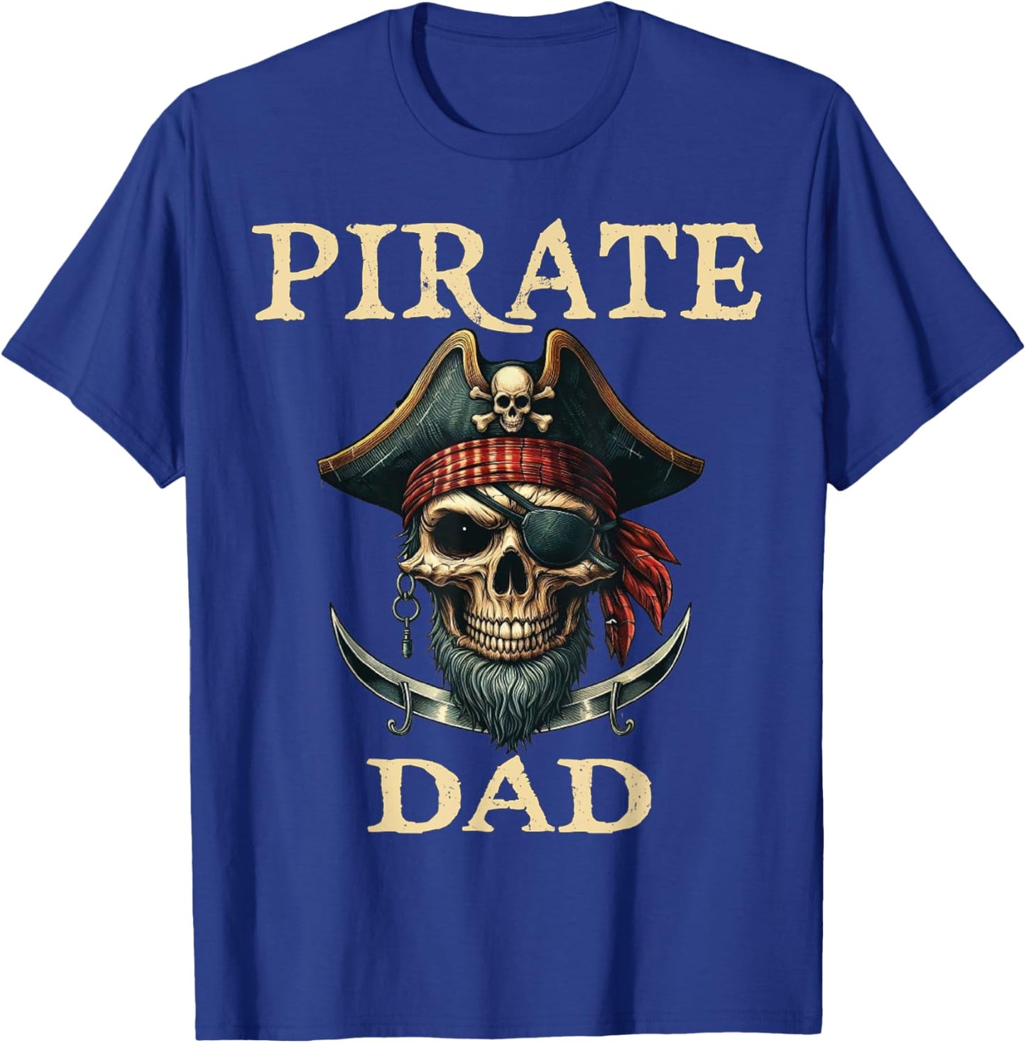 Pirate Dad Funny Halloween Costume Pirate Family Matching T-Shirt - T-Shirt | Royal