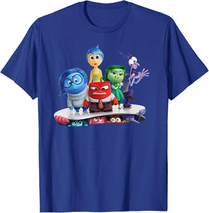 Disney Pixar Inside Out 2 Emotional Group Movie Poster T-Shirt - T-Shirt | Royal