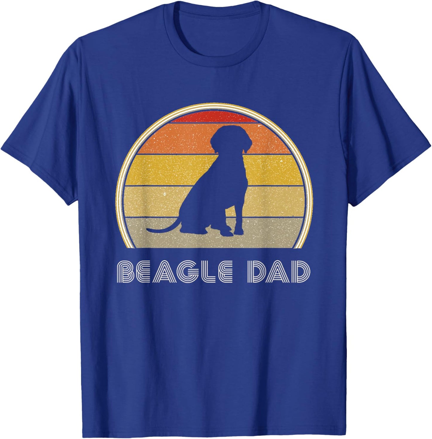 Beagle Dad Retro Beagle Lover Love My Beagle Owner T-Shirt - T-Shirt | Royal