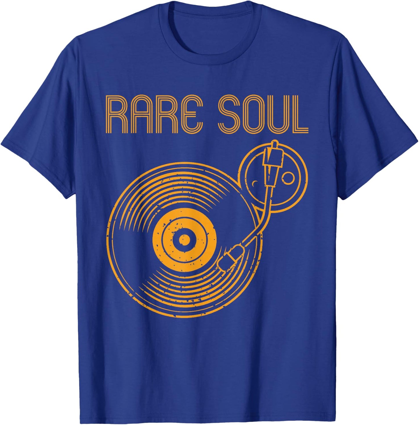 Classic Rare Soul Music Vintage Style DJ Turntable Gift T-Shirt - T-Shirt | Royal