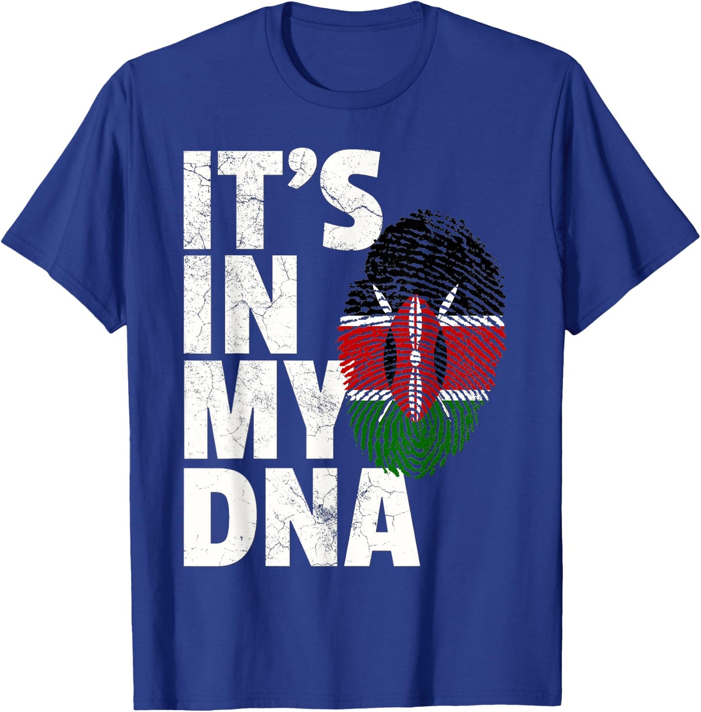 IT'S IN MY DNA Kenyan Kenya Flag Pride National Country Gift T-Shirt - T-Shirt | Royal
