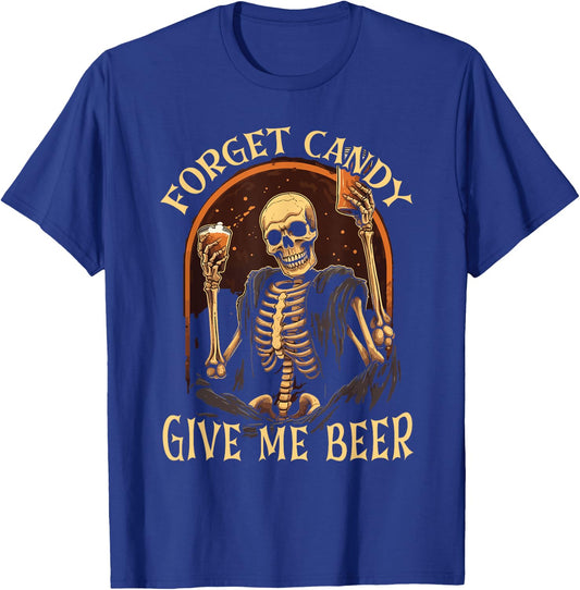 Halloween Beer Drinker Trick Or Treat Spooky Alcoholic T-Shirt - T-Shirt | Royal