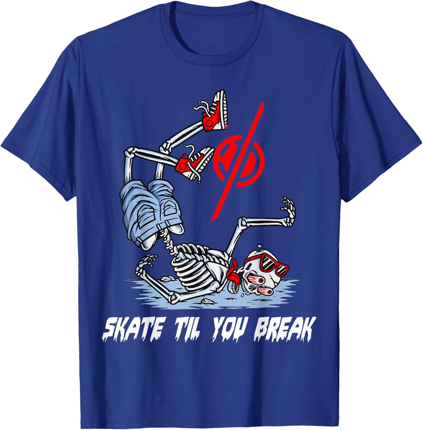 Skate Til You Break Funny Onewheel Lovers T-Shirt - T-Shirt | Royal