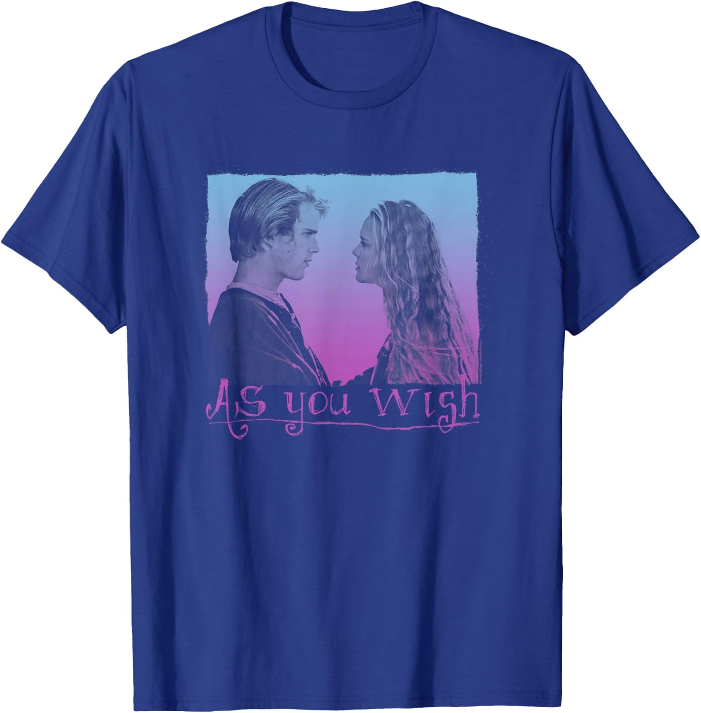 The Princess Bride As You Wish Gradient Retro Movie T-Shirt - T-Shirt | Royal