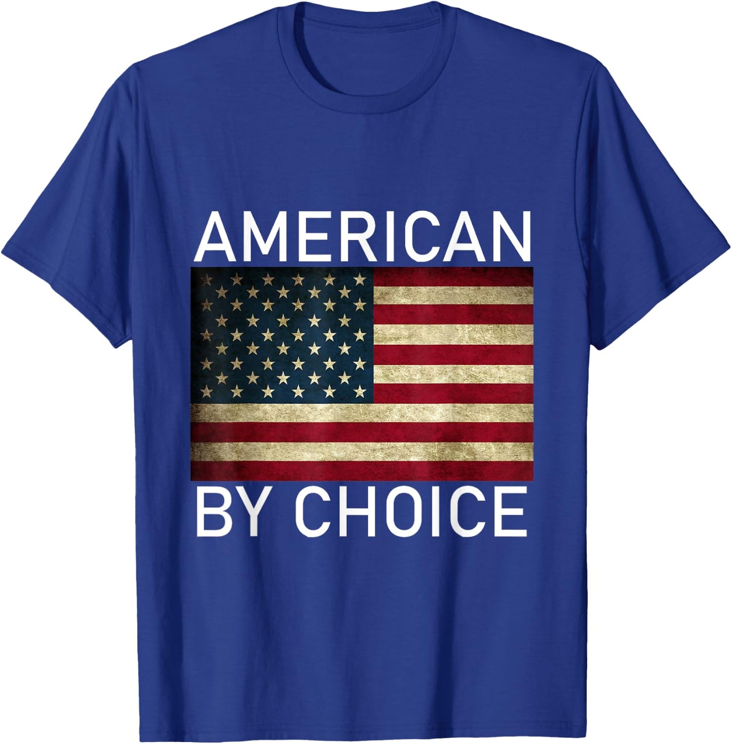 American By Choice US Citizenship Gift T-Shirt - T-Shirt | Royal