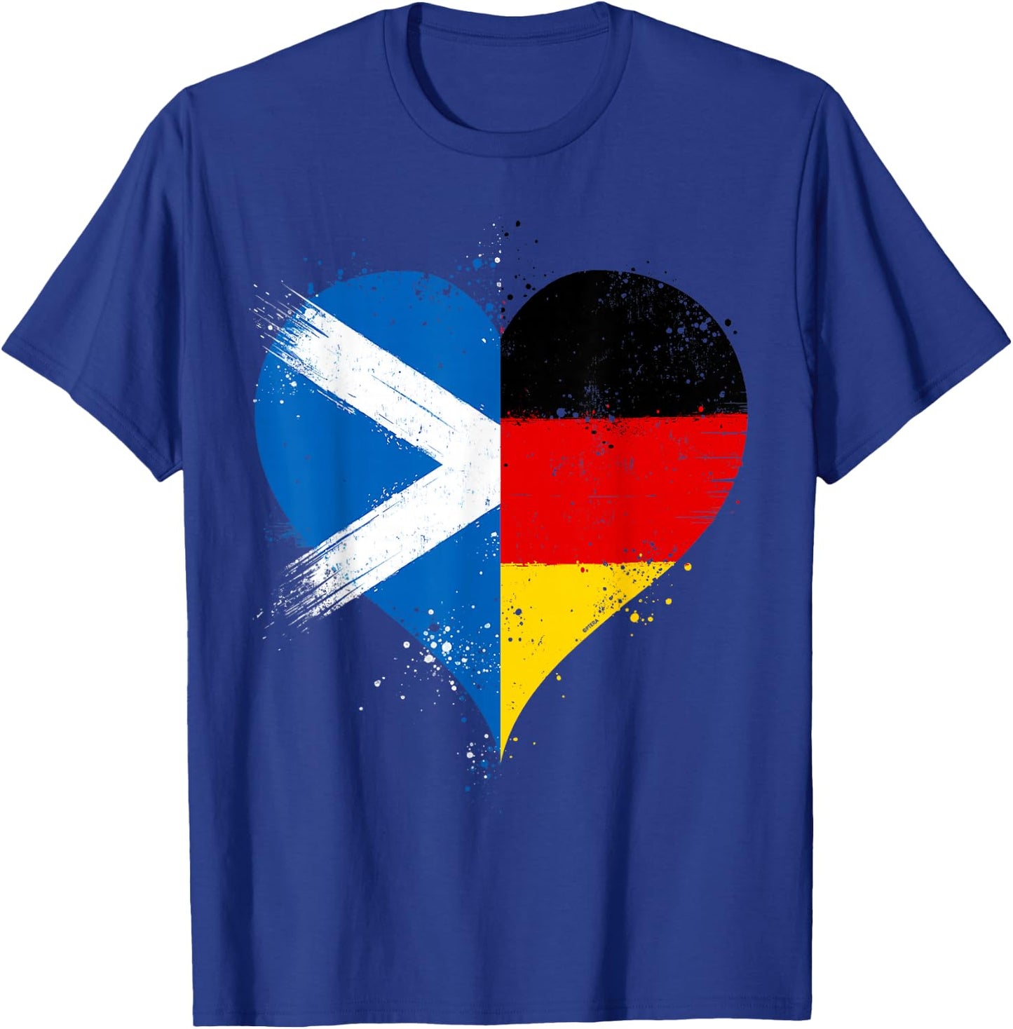 Scottish German Pride A Cool Vintage Scotland Germany Flag T-Shirt - T-Shirt | Royal