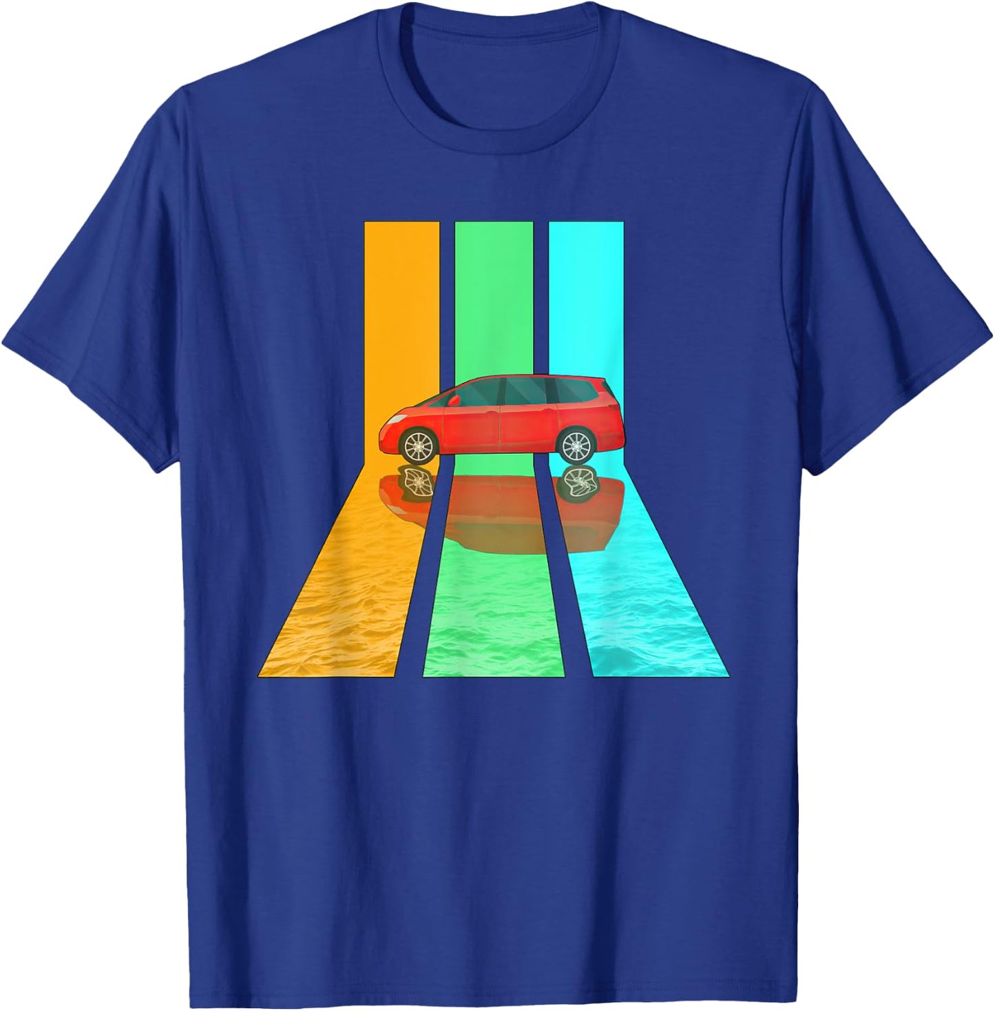 Retro 80s Vintage Style Minivan T-Shirt - T-Shirt | Royal