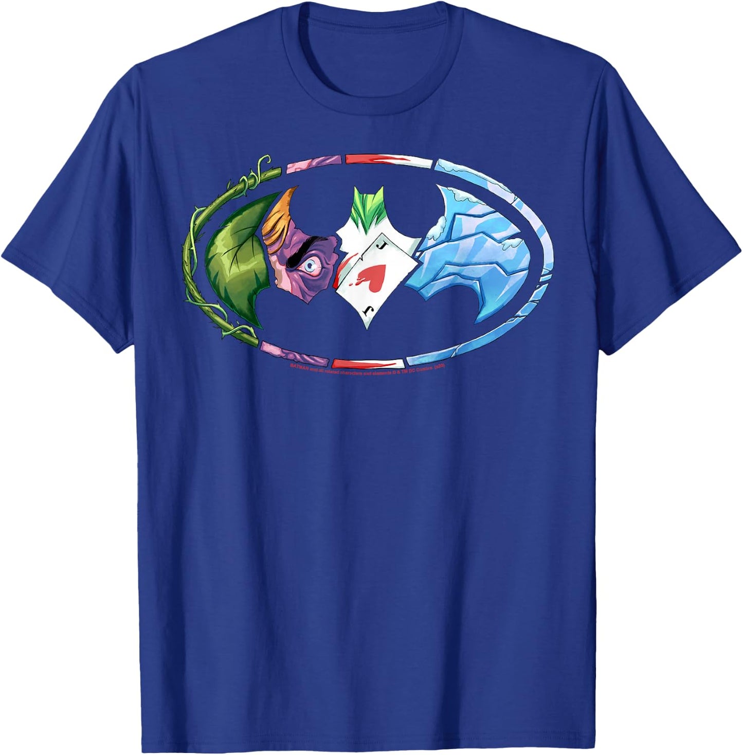 DC Comics Batman Villains Logo Small T-Shirt - T-Shirt | Royal