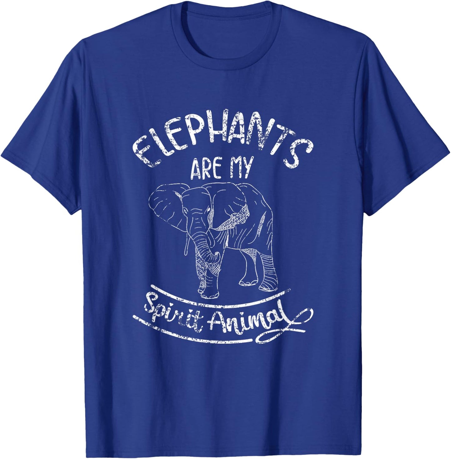 Elephants Are My Spirit Animal Elephant T-Shirt - T-Shirt | Royal