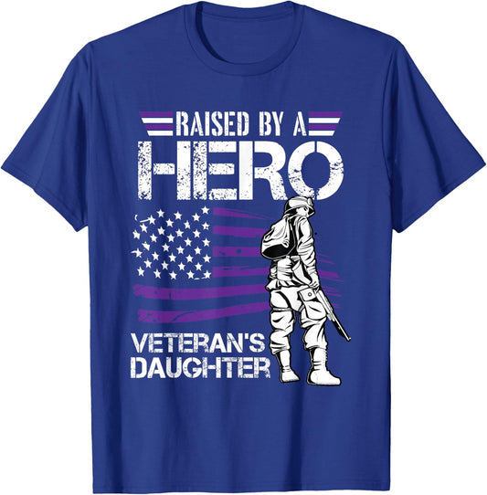 Veteran Daughter Month of The Military Child Army Kids Small T-Shirt - T-Shirt | Royal