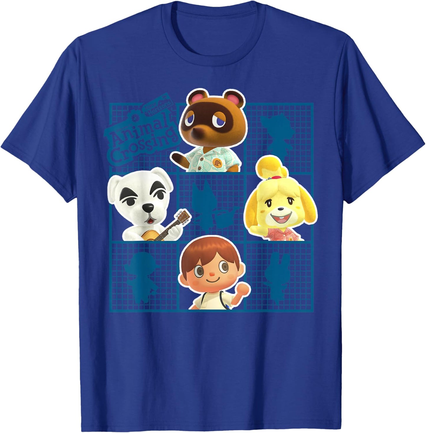 Animal Crossing: New Horizons Group Shot Character Grid T-Shirt - T-Shirt | Royal