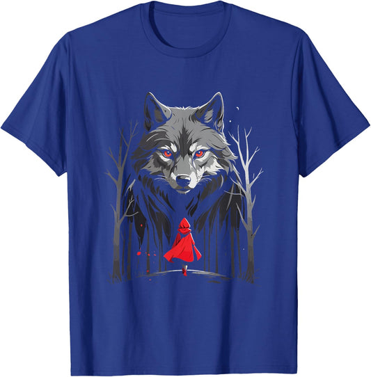 Classic Red Riding Hood Fairy Tale Wolf Story Time T-Shirt - T-Shirt | Royal