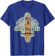 Santa Barbara Surfing Distressed Vintage Retro Surfboard T-Shirt - T-Shirt | Royal