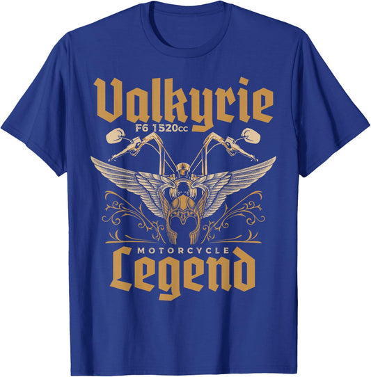 Valkyrie F6 1520cc Motorcycle Legend an Biker T-Shirt - T-Shirt | Royal