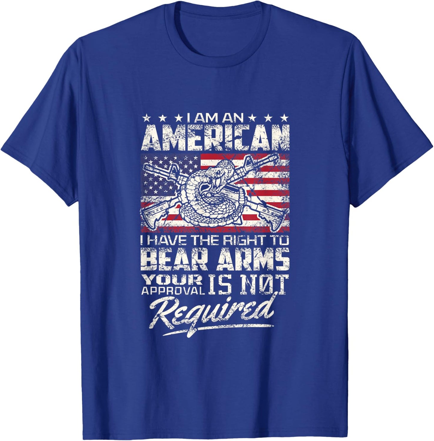 Patriotic Gun Owner 2nd Amendment Support I will not comply T-Shirt - T-Shirt | Royal