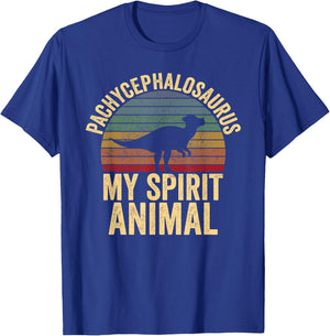 Pachycephalosaurus Is My Spirit Animal Dinosaur Lover T-Shirt - T-Shirt | Royal