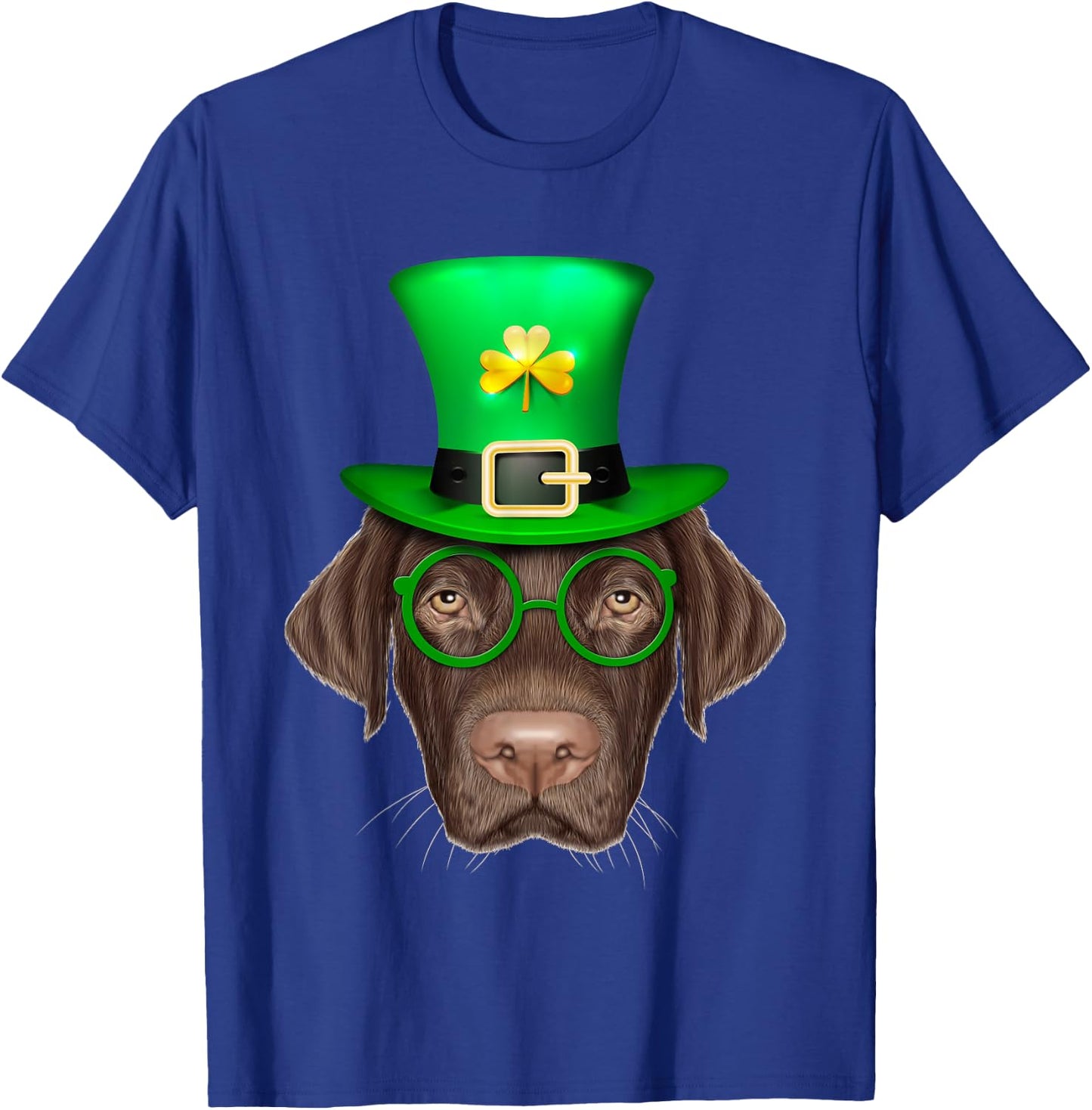 Labrador Retriever Dog Leprechaun St. Patrick's Day Women Kids T-Shirt - T-Shirt | Royal