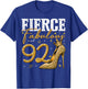 92nd Birthday Fierce Fabulous and 92 Year Old Gifts Heels T-Shirt - T-Shirt | Royal