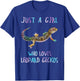 Cute Watercolor Lizard Just A Girl Who Loves Leopard Geckos T-Shirt - T-Shirt | Royal