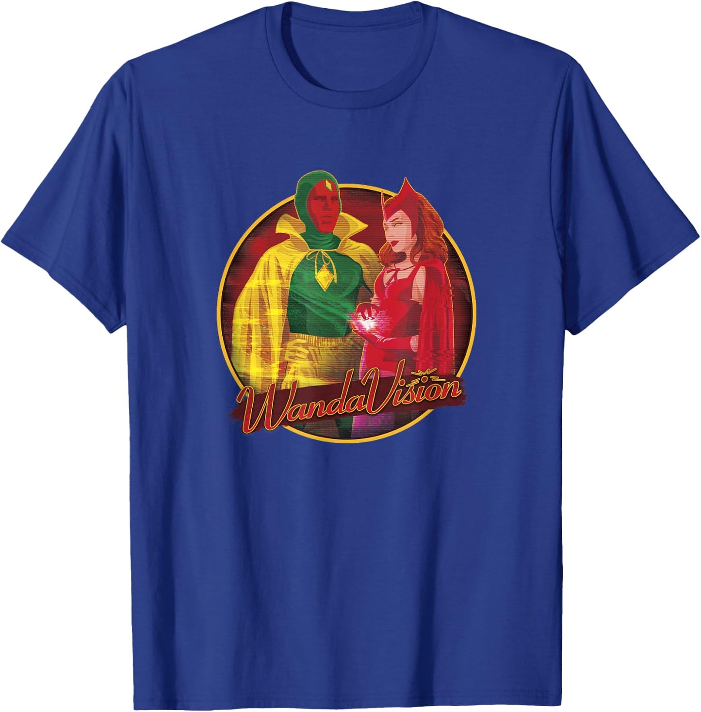 Marvel WandaVision Wanda & Vision Halloween Costumes T-Shirt - T-Shirt | Royal