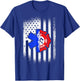 EMT American Flag First Responder Paramedic T-Shirt - T-Shirt | Royal