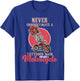 Never Underestimate A Tattooed Mom Who Rides A Moto Biker T-Shirt - T-Shirt | Royal