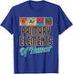 Sarcasm Primary Elements of Humor - Funny Chemistry Science T-Shirt - T-Shirt | Royal