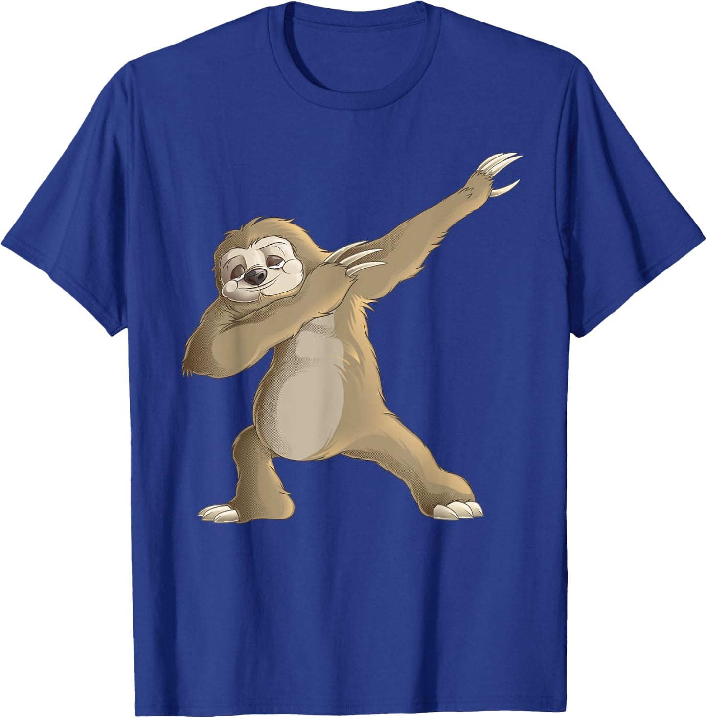 Dabbing Sloth - Funny Slow-Moving Animal Gift T-Shirt - T-Shirt | Royal