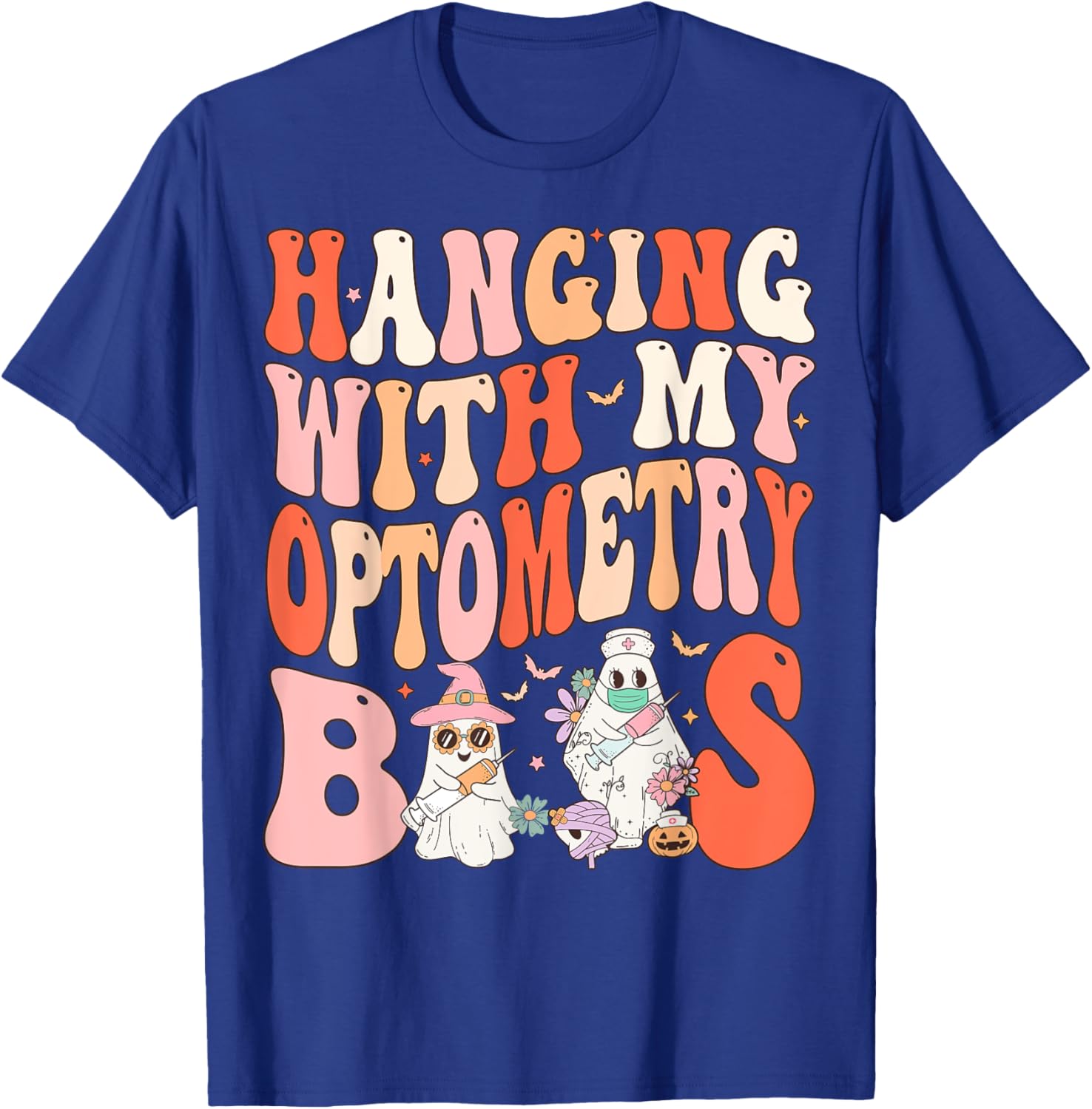 Funny Optometry Halloween Optometrist Eye Doctor T-Shirt - T-Shirt | Royal