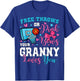 Free Throws or Pink Bows Granny Loves You Gender Reveal T-Shirt - T-Shirt | Royal