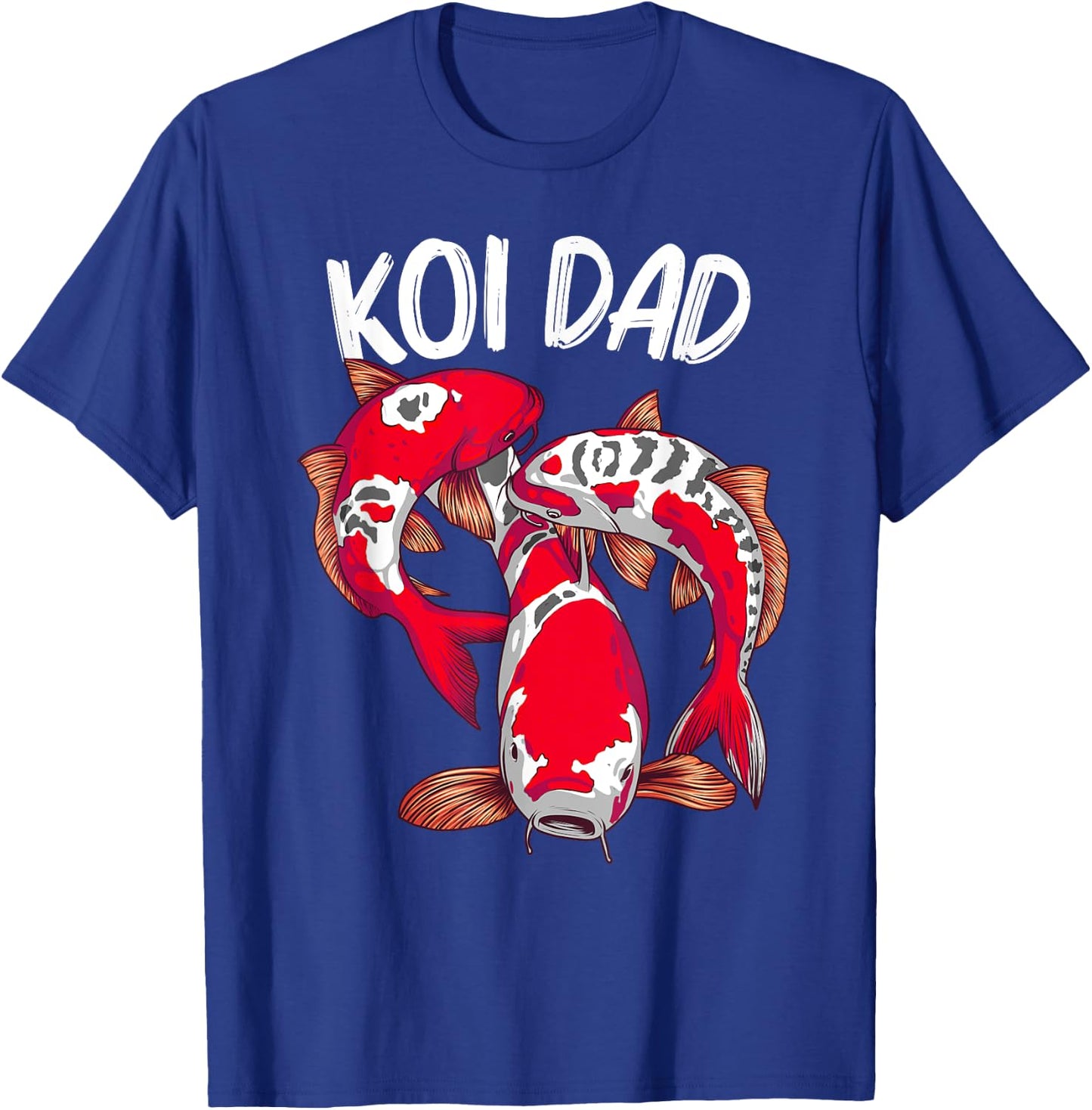 Koi Fish Gift Dad Men Japan Koi Carp Fishes Pond Lover T-Shirt - T-Shirt | Royal