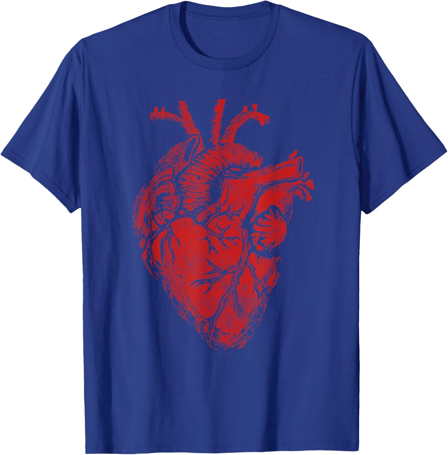 Anatomical Heart Show Your Love Anatomy Cardiology T-Shirt - T-Shirt | Royal