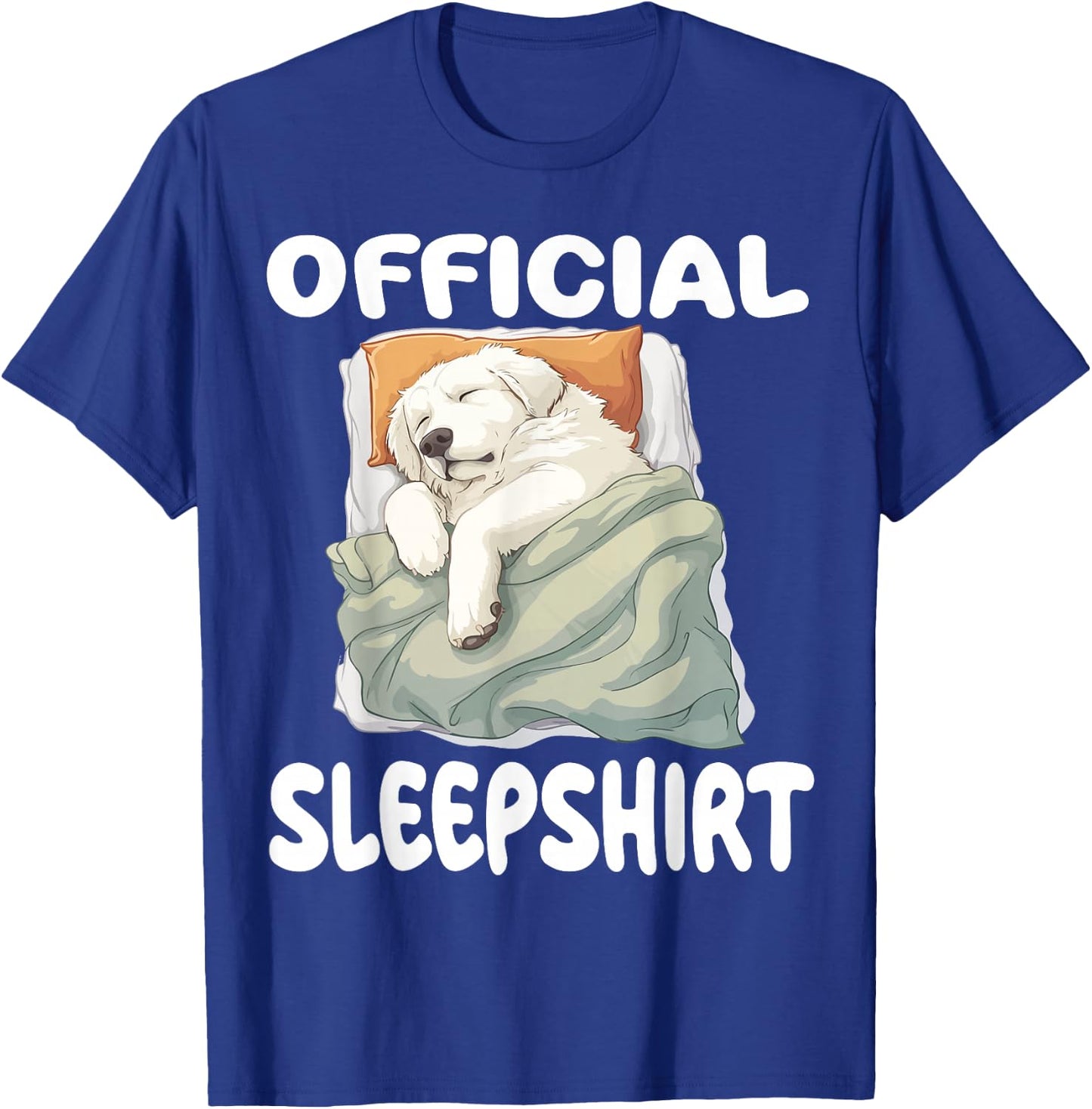 Great Pyrenees Dog Official Sleepshirt Pajamas Nightgown T-Shirt - T-Shirt | Royal