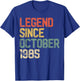 Legend Since October 1985 35th Birthday Gift 35 Year Old T-Shirt - T-Shirt | Royal