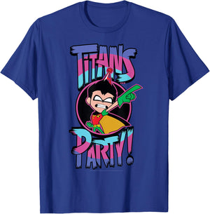 DC Comics Teen Titans Go! Robin Titans Party T-Shirt - T-Shirt | Royal