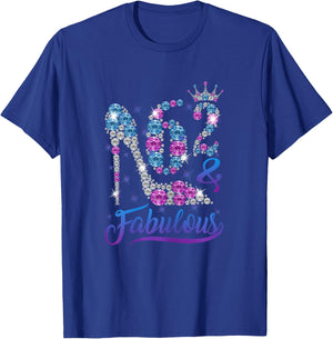 62 and Fabulous Stepping into my 62nd Birthday Gift Women's T-Shirt - T-Shirt | Royal