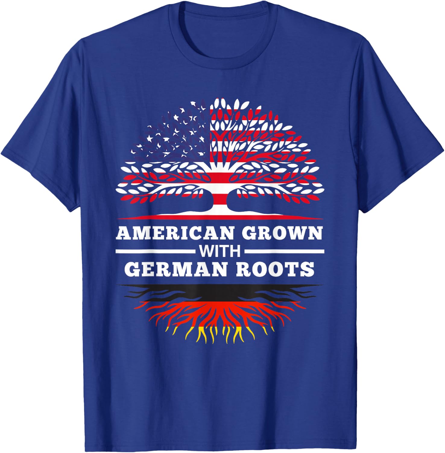 American Grown with German Roots Family Heritage Germany Small T-Shirt - T-Shirt | Royal