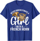 Best French Horn Art Girls French Horn Lover T-Shirt - T-Shirt | Royal
