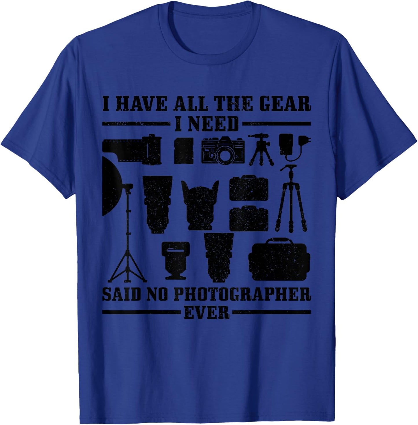 Photographer Gift Camera Funny Photography T-Shirt - T-Shirt | Royal