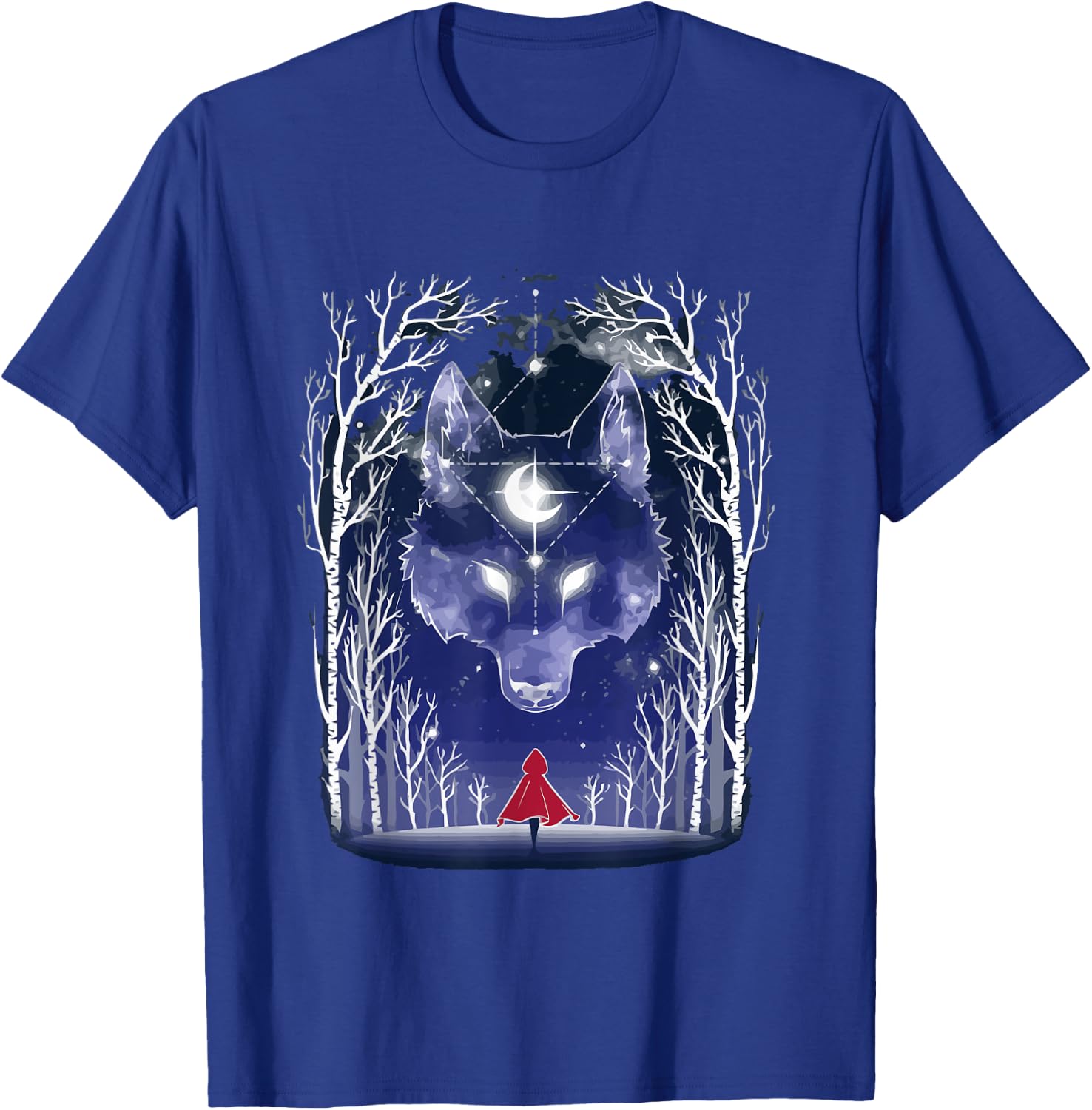 Vintage Fairytales Bad Wolf and Little Red Riding Hood T-Shirt - T-Shirt | Royal