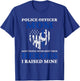 Police Officer Mom - Blue Line Police T-Shirt - T-Shirt | Royal