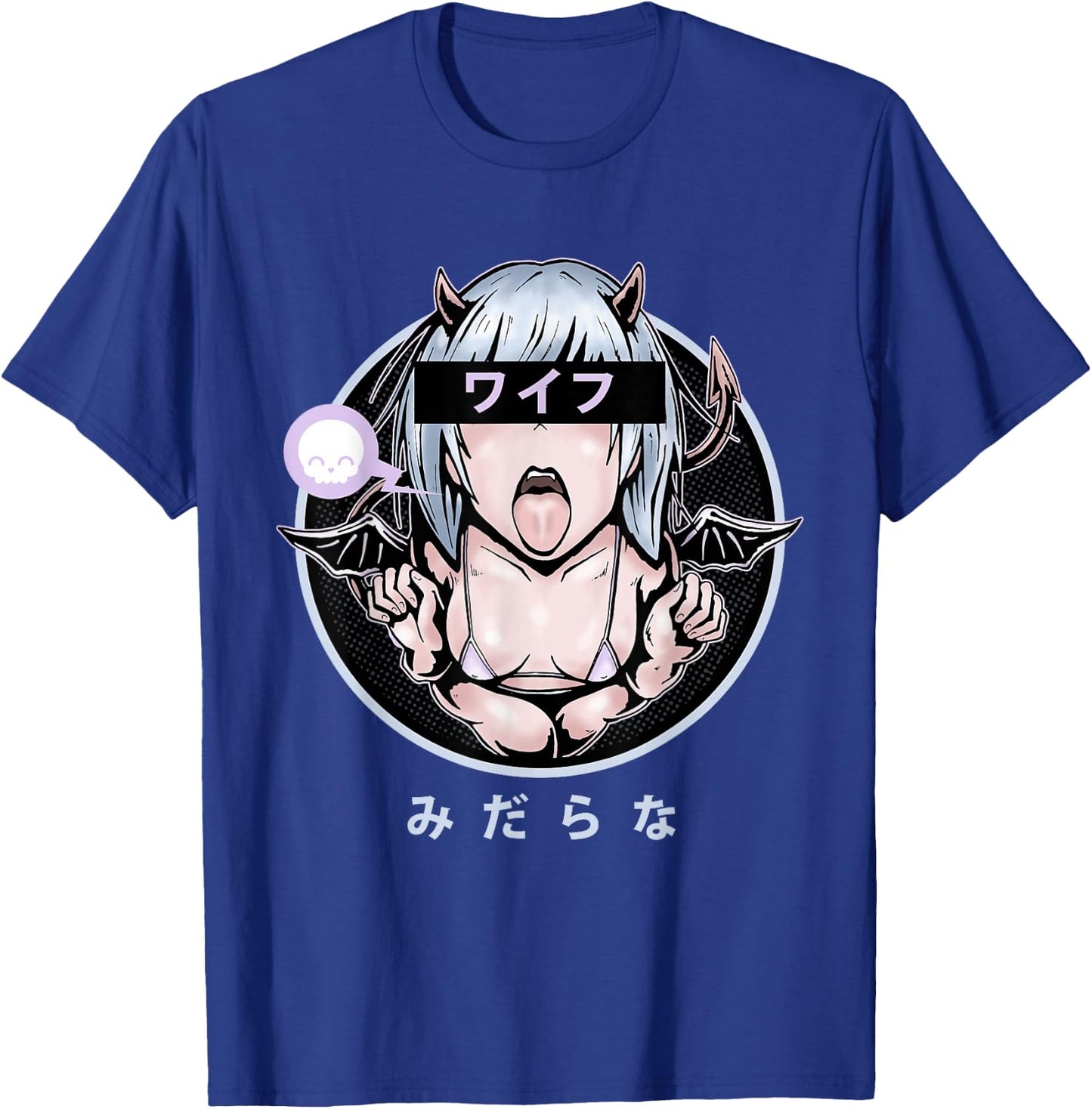 Lewd Anime Devil Girl T-Shirt - T-Shirt | Royal