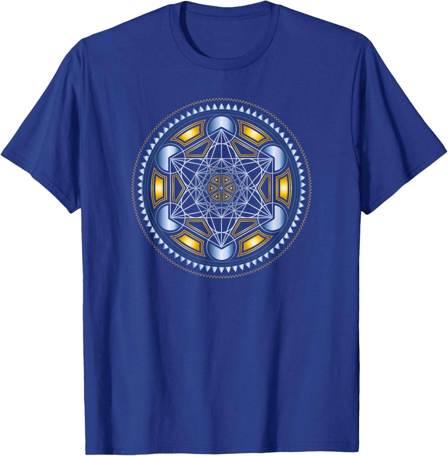 Metatronscube, Sacred Geometry, Yoga, Spiritual Symbol, 4D T-Shirt - T-Shirt | Royal