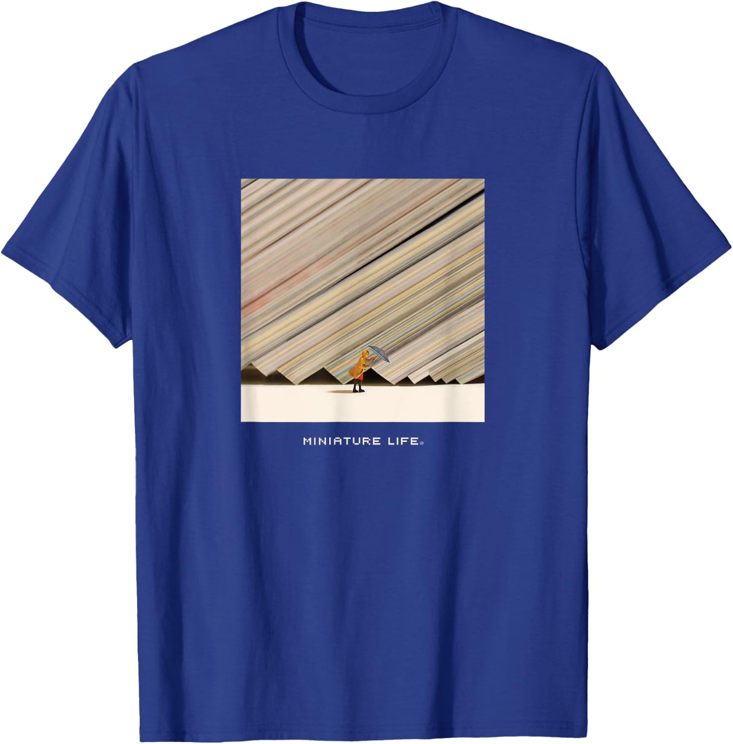 Slanting Rain T-Shirt - T-Shirt | Royal