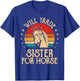 Will Trade Sister For Horse Back Riding Girls Horse Bandana T-Shirt - T-Shirt | Royal